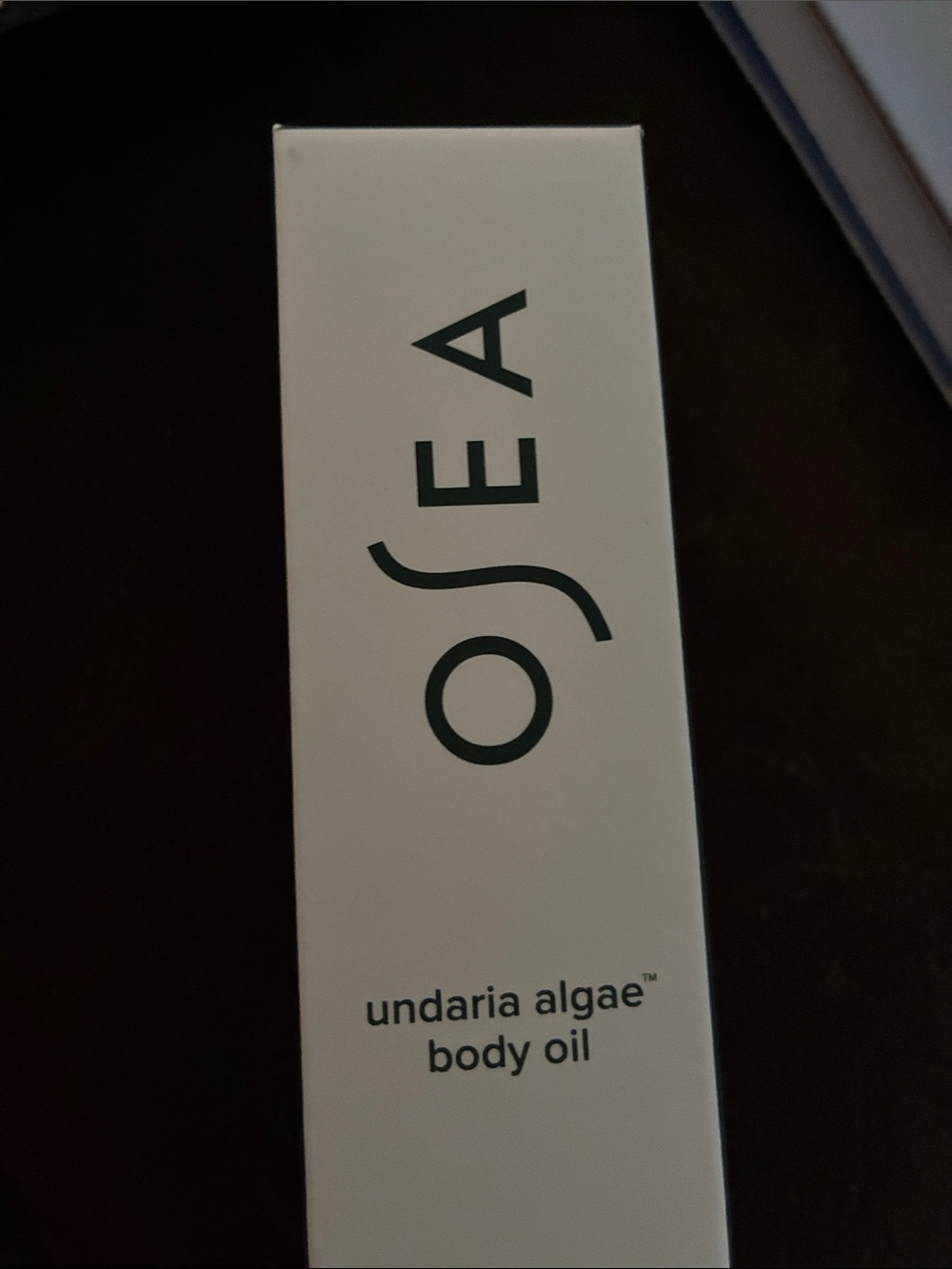 Sea Undaria Algae Body Oil — white box with dark green logo